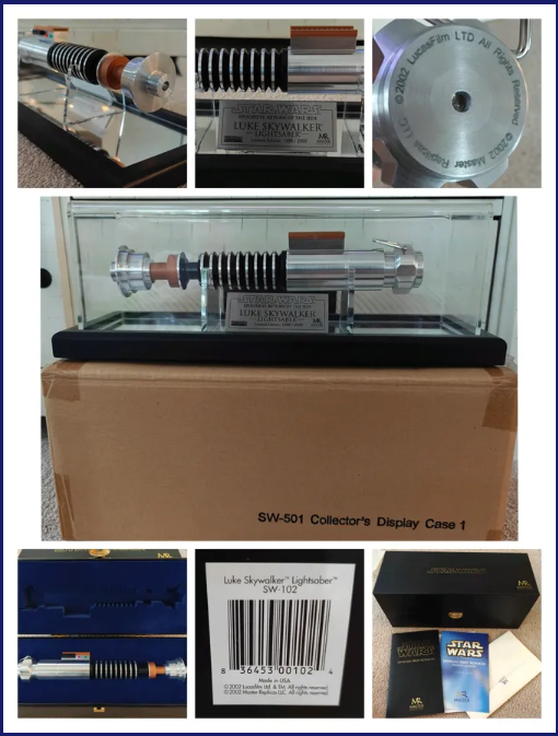 *Rare USA Made* Master Replicas Star Wars Return of the Jedi Luke Skywalker Lightsaber SW-102 Limited Edition