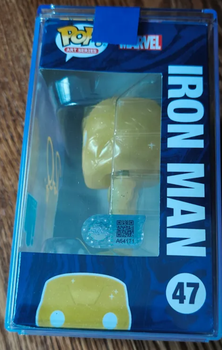 Robert Downey Jr Signed Funko Iron Man SWAU Marvel Art Series Infinity Saga Set (6 Funkos Total)