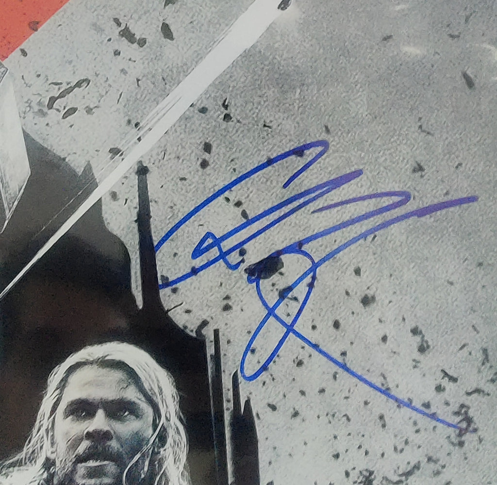 6x Cast Signed Marvel Avengers: Age of Ultron - 16x24 Poster: Chris Hemsworth, Chris Evans, Paul Bettany, Cobie Smulders, Anthony Mackie and Jeremy Renner