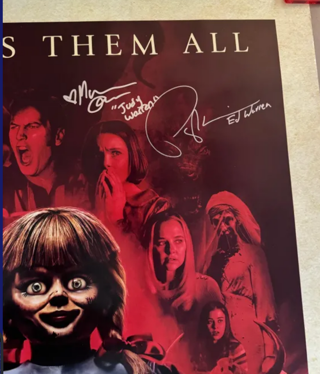 Wilson, Farmiga, Ward & Grace 4x Signed Annabelle Comes Home (2019) 27x40 Original DS Movie Poster