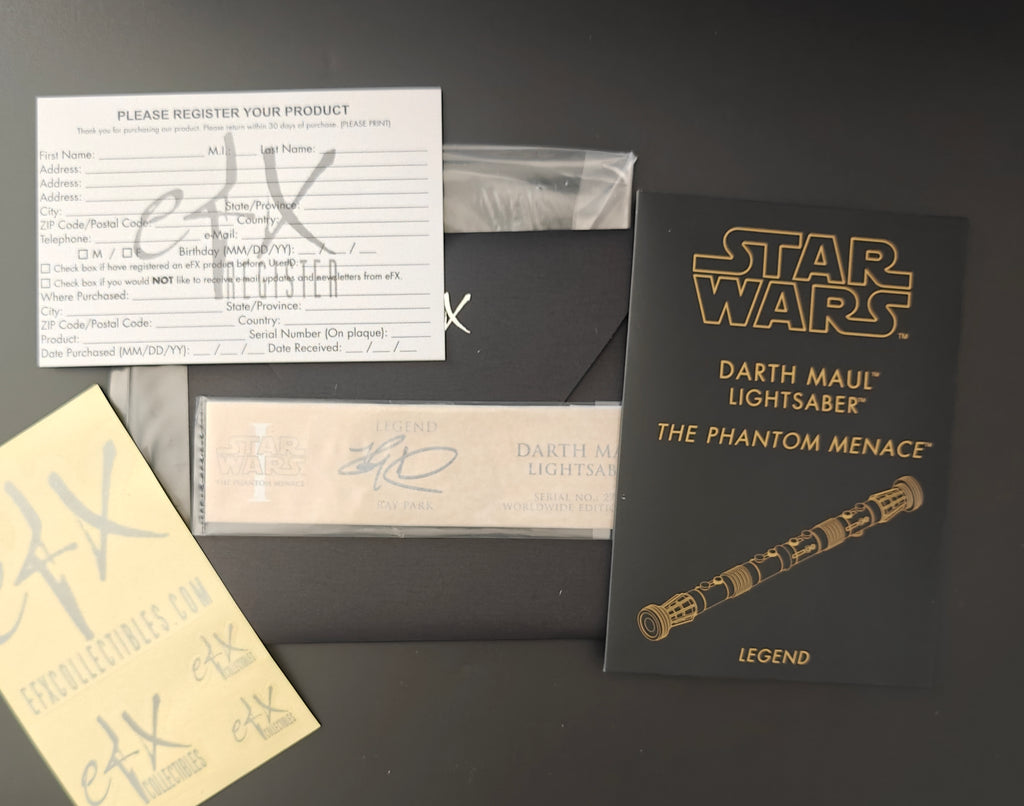 EFX Collectibles Star Wars The Phantom Menace Darth Maul Lightsaber Legend Edition