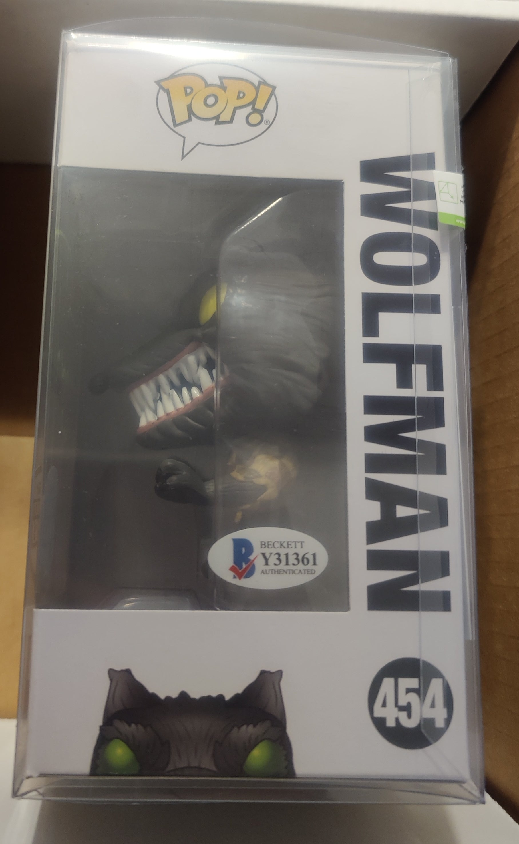 Glenn Walters Signed Wolfman Funko Pop from Disney's The Nightmare Before Christmas - Specialty Series