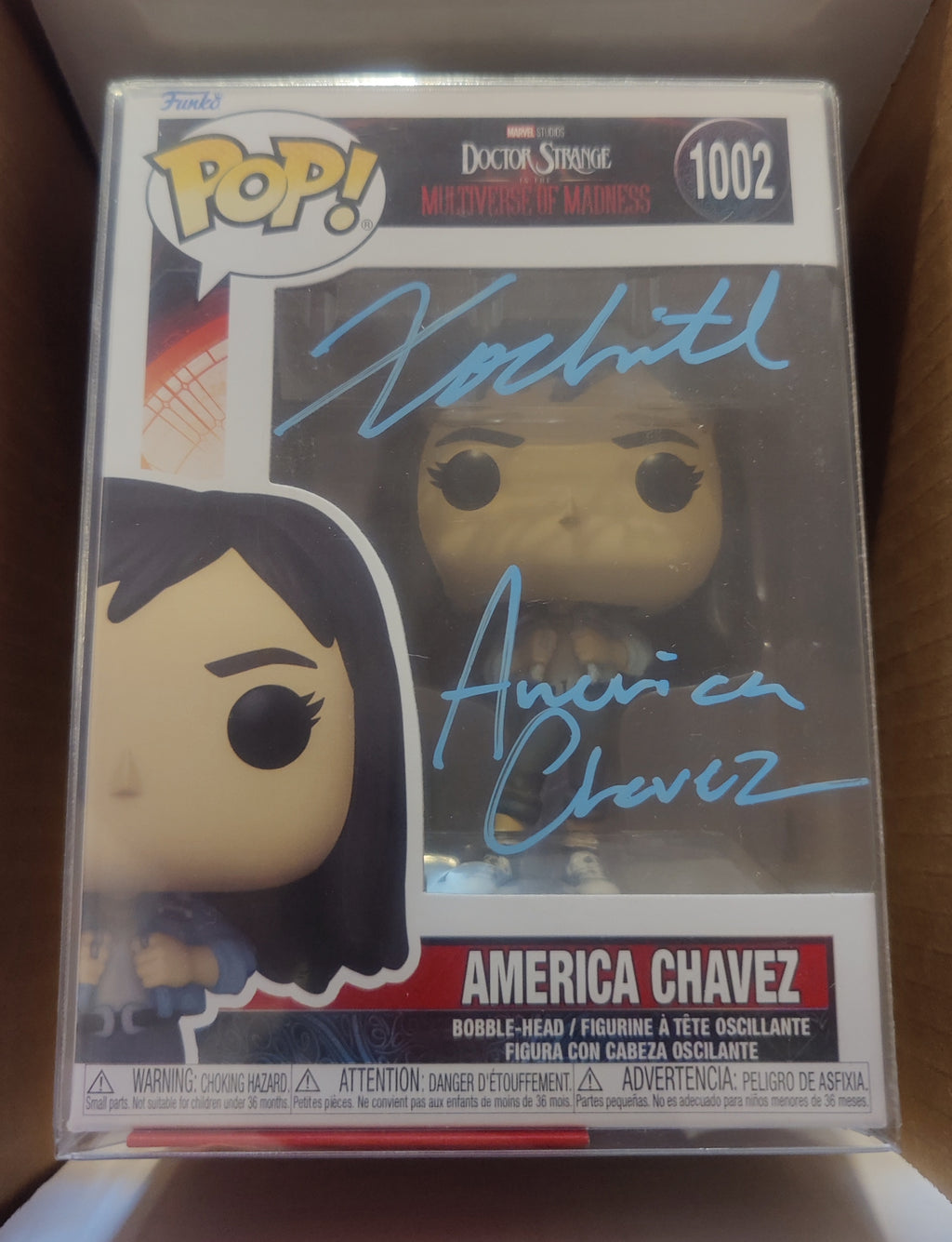 Xochitl Gomez Signed America Chavez Funko Pop from Marvel's Doctor Strange in the Multiverse of Madness