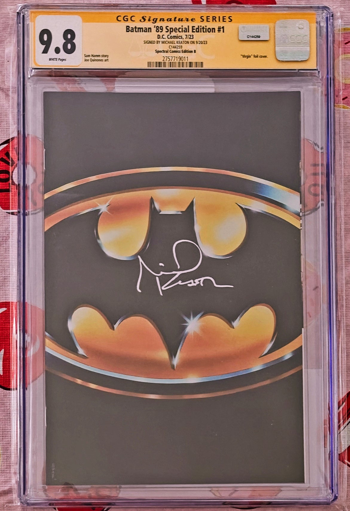Michael Keaton Signed CGC Signature Series Batman '89 Special Edition #1 (2023)