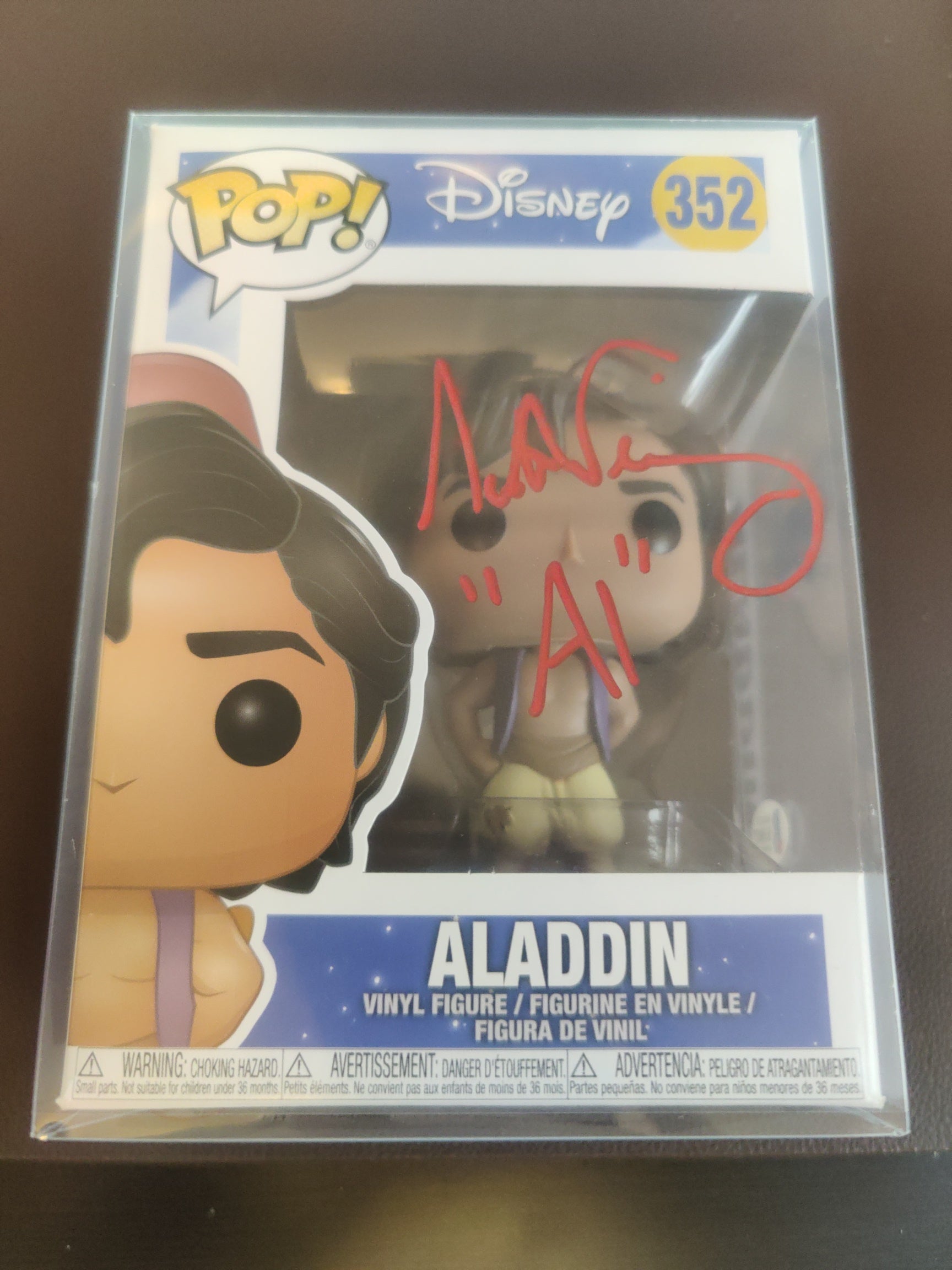 Funko Pop Disney's Aladdin with "Al" Character Name (Signed by Scott Weinger)