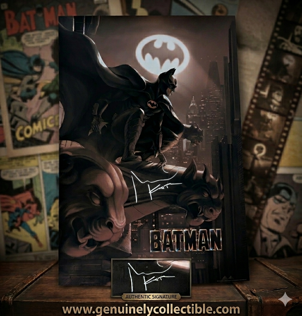 Michael Keaton Signed Batman (1989) Ann Bembi Variant Mondo Silkscreen 24x36 Poster – Limited Edition of 100 (Only 3 Signed)