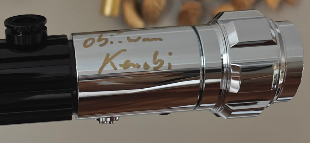 Ewan McGregor Signed Star Wars Revenge of the Sith Lightsaber - Argus Brand - Rare Character Inscription