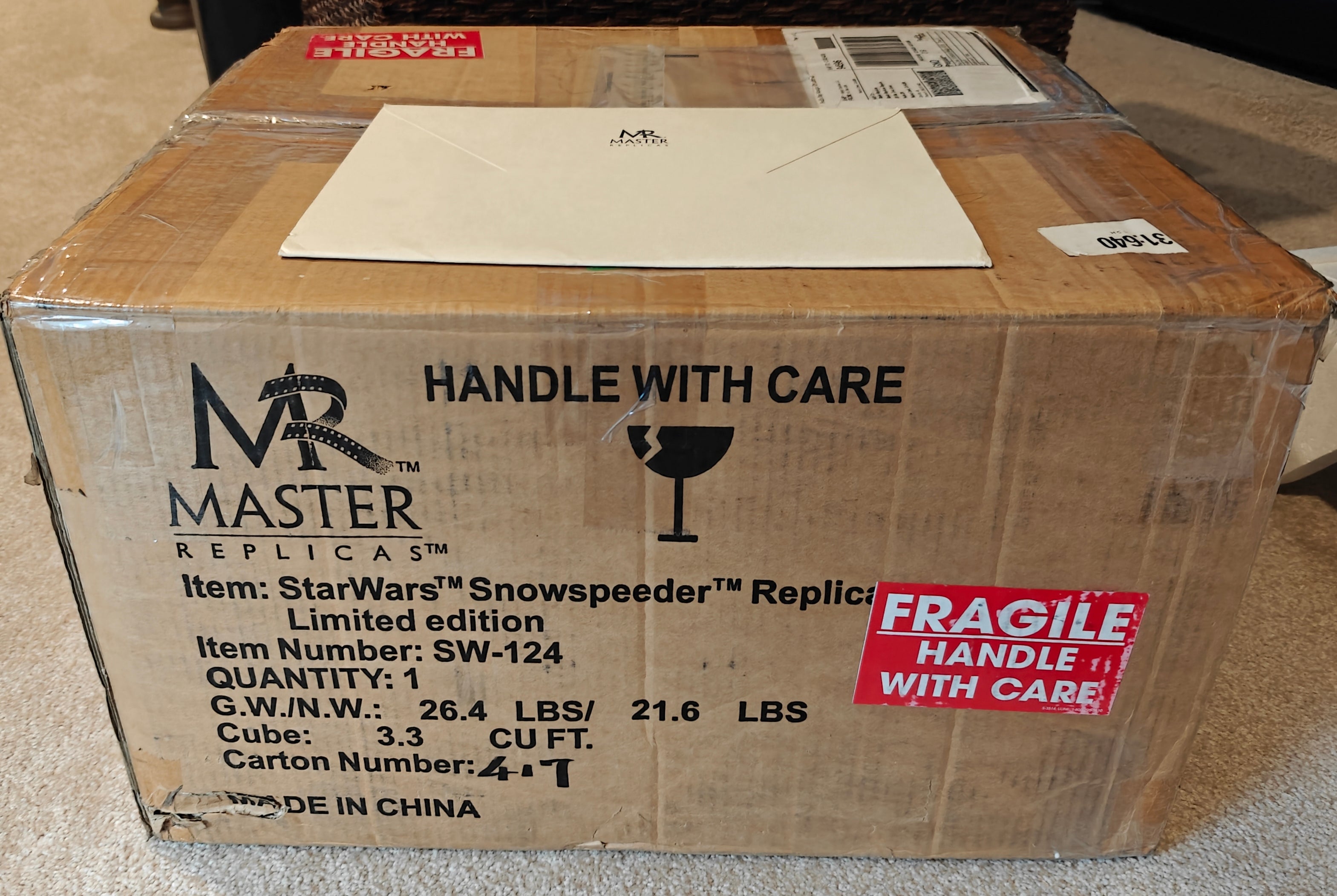 Master Replicas Star Wars Empire Strikes Back Rebel Snowspeeder SW-124 Limited Edition
