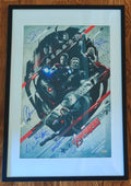 7x Cast Signed Marvel Avengers Age of Ultron 16x24 Poster in 20x30 Frame
