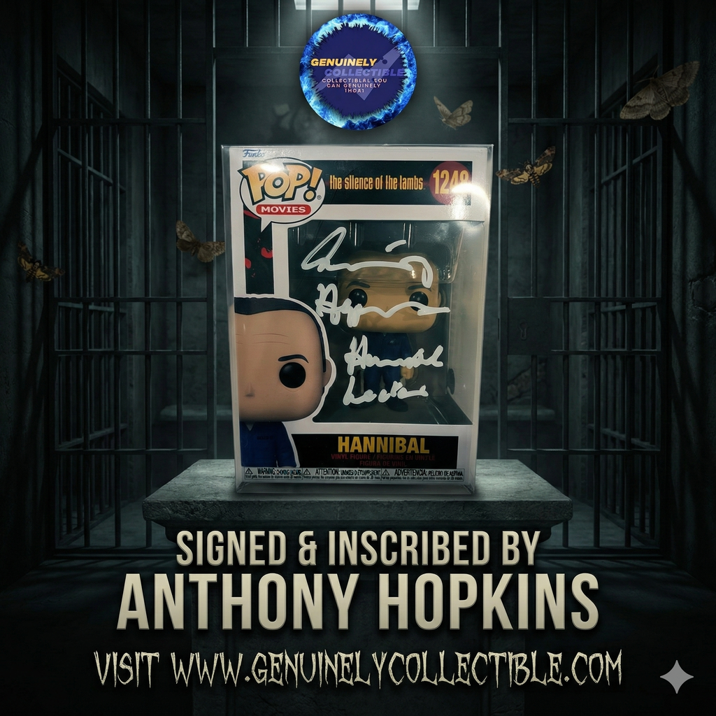 Anthony Hopkins Signed Hannibal Lecter Funko Pop #1248 – Beckett Witnessed, Rare Full Character Inscription