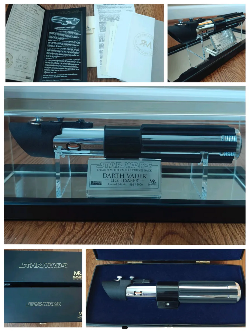 Master Replicas Star Wars Darth Vader Lightsaber Empire Strikes Back EPV Limited Edition SW-117