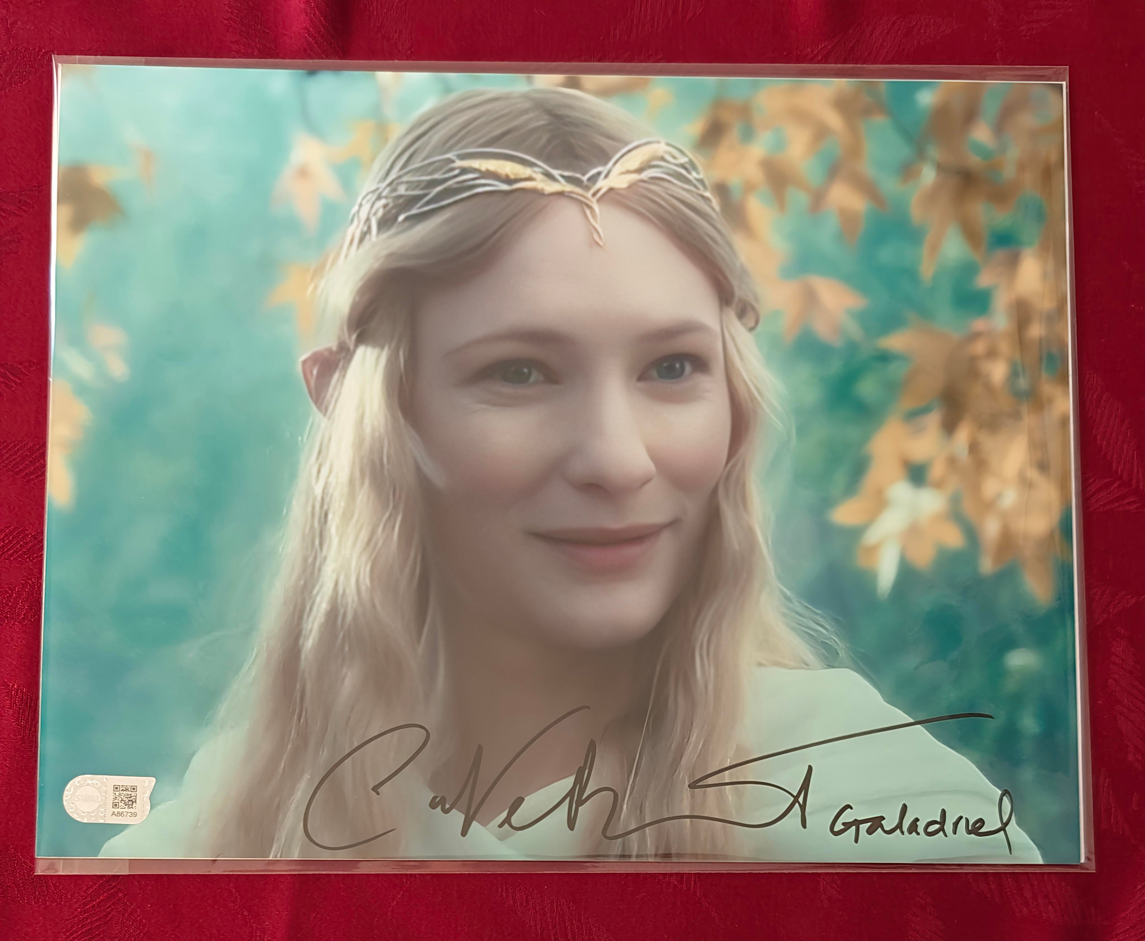 Cate Blanchett Signed Galadriel 11x14 Photo from Lord of the Rings: Fellowship of the Ring