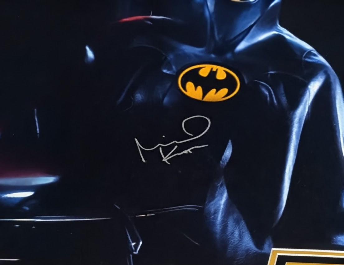 Michael Keaton Signed Batman (1989) 16×20 Photo – Studio-Grade Framed Display (Celebrity Authentics)