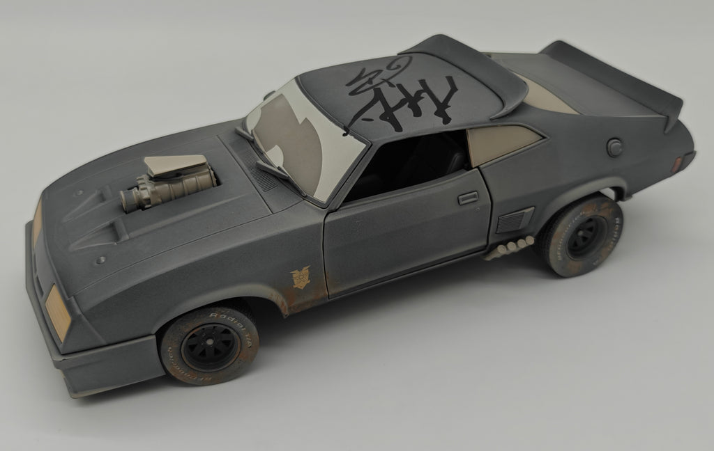 Tom Hardy & Mel Gibson Dual Signed Mad Max V8 Interceptor 1973 Ford Falcon 1:18 Limited Edition