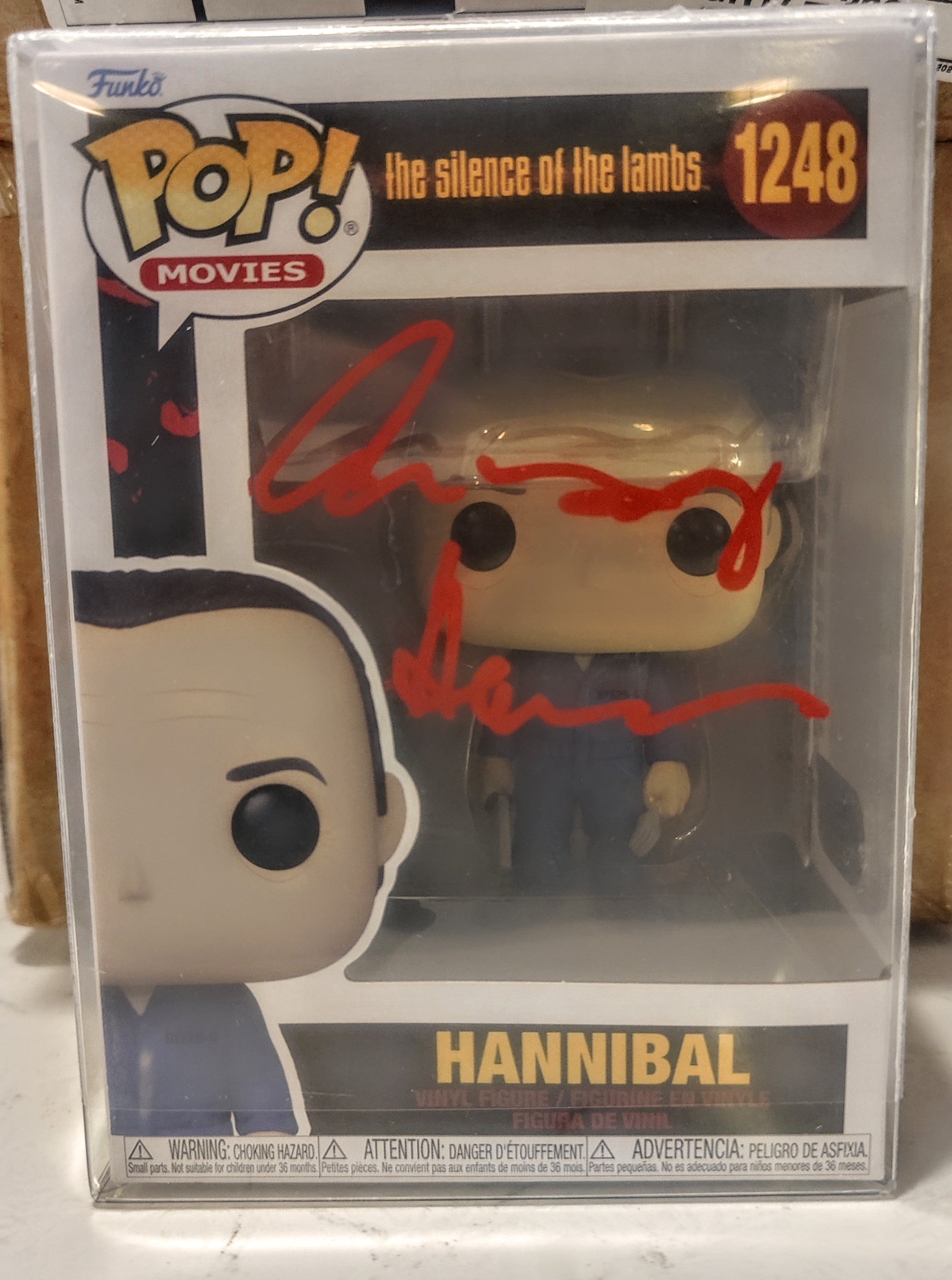 Anthony Hopkins Signed Hannibal Lecter Silence of the Lambs Funko Pop #1248