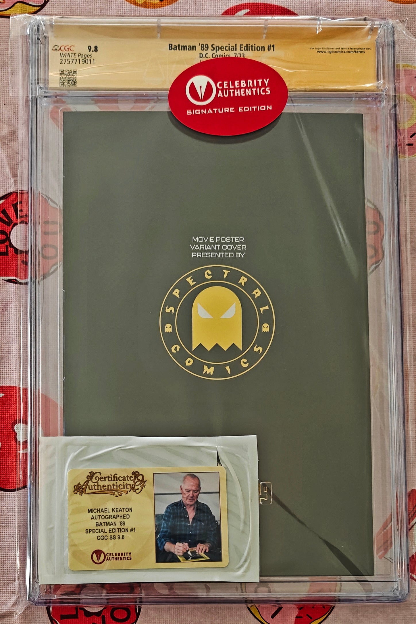 Michael Keaton Signed CGC Signature Series Batman '89 Special Edition #1 (2023)