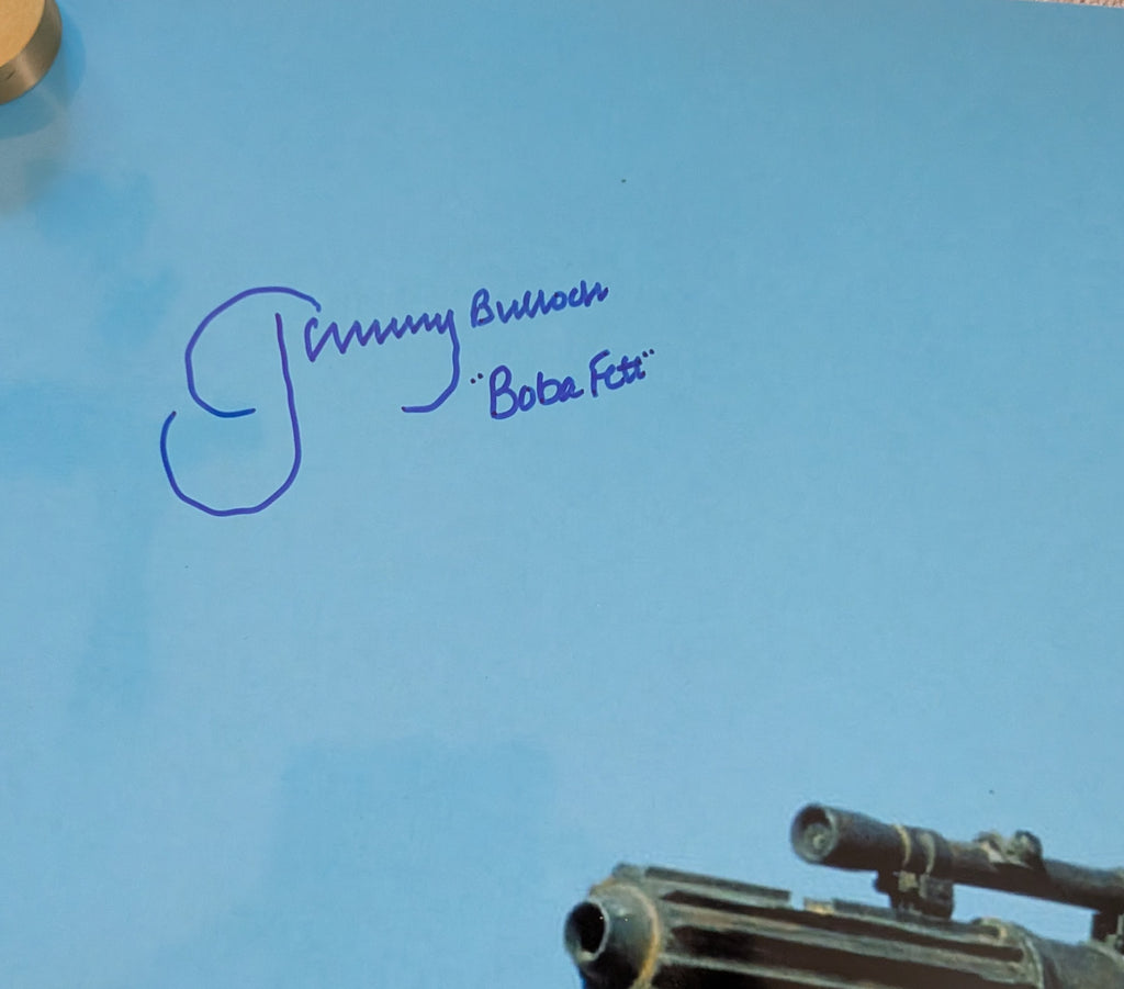 Jeremy Bulloch Signed 20x30 Boba Fett Poster from Star Wars: Return of the Jedi - Episode 6