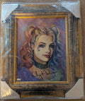 Margot Robbie Signed Harley Quinn Original 11x14 Oil Painting – Framed One-of-One Artwork - DC Comics - Suicide Squad | Celebrity Authentics COA