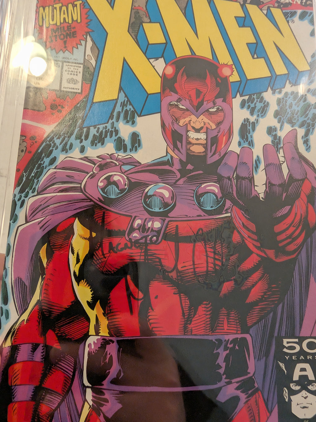 Fassbender Signed X-Men #1 (1991) Magneto Cover Marvel Comics - Magneto Character Name - CGC 9.8 Signature Series