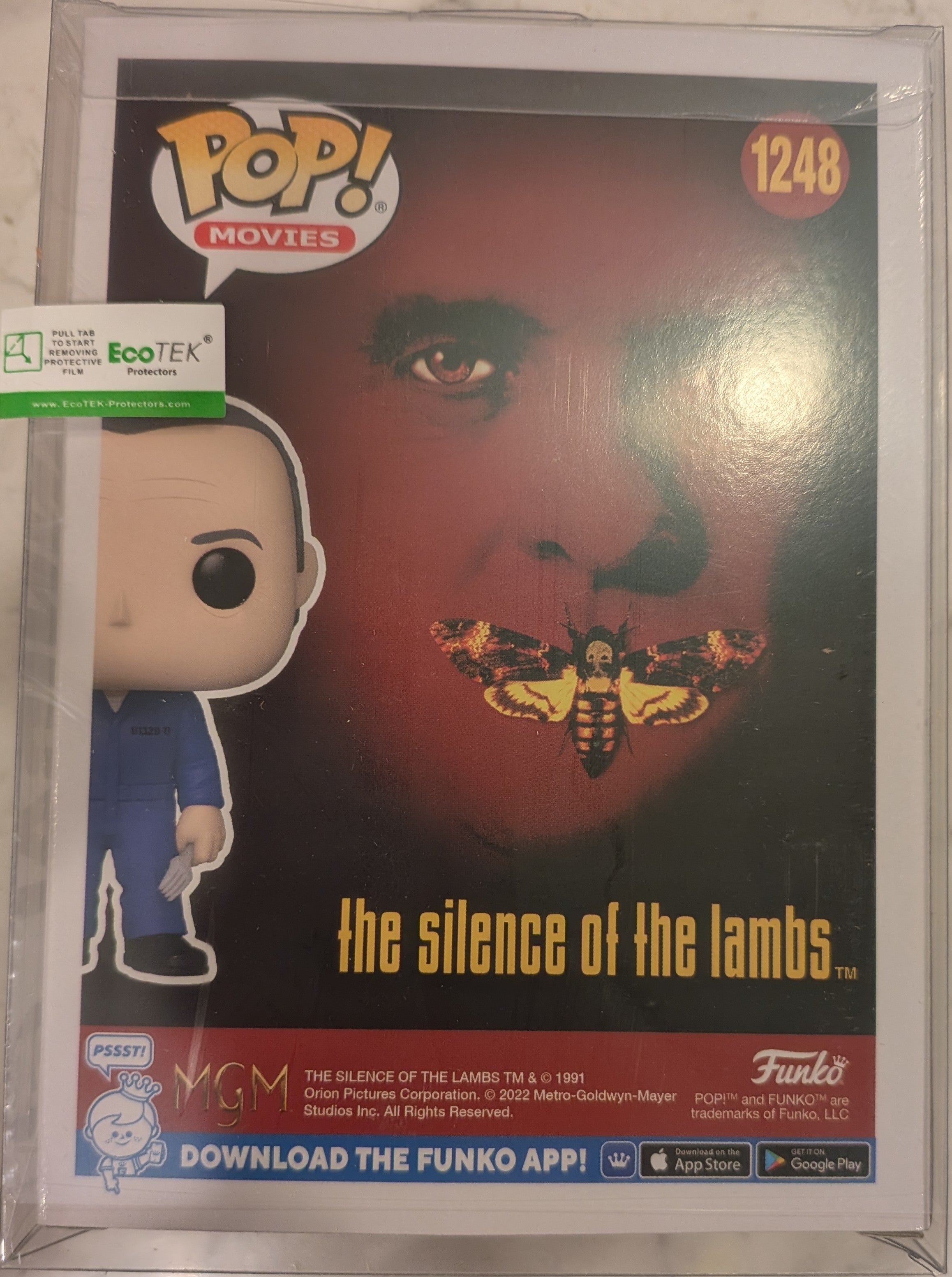 Anthony Hopkins Signed Hannibal Lecter Funko Pop #1248 – Beckett Witnessed, Rare Full Character Inscription