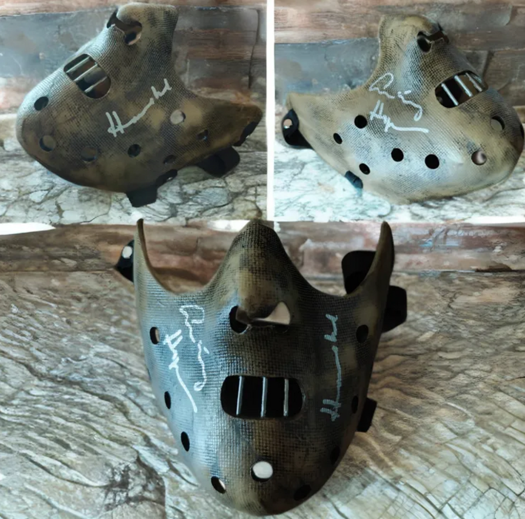 Anthony Hopkins Signed Silence of the Lambs 1:1 Hannibal Mask Prop Replica Limited Edition w. "Hannibal" Character Name