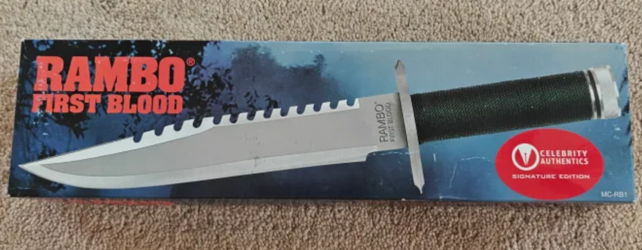 Sylvester Stallone Signed Rambo: First Blood Knife Licensed Prop Replica