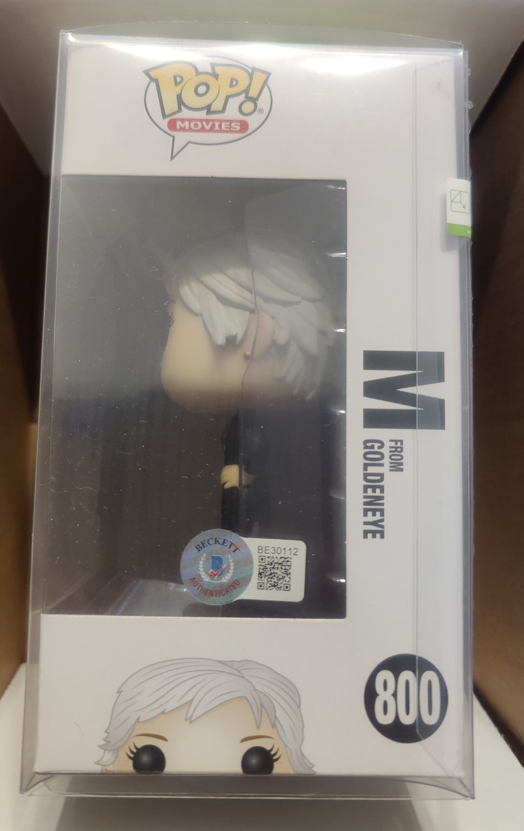Judi Dench Signed "M" Funko Pop from the 007 James Bond Film Series