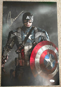 Chris Evans as Captain America in Captain America: The First Avenger (JSA) Signed 12x18 Photo