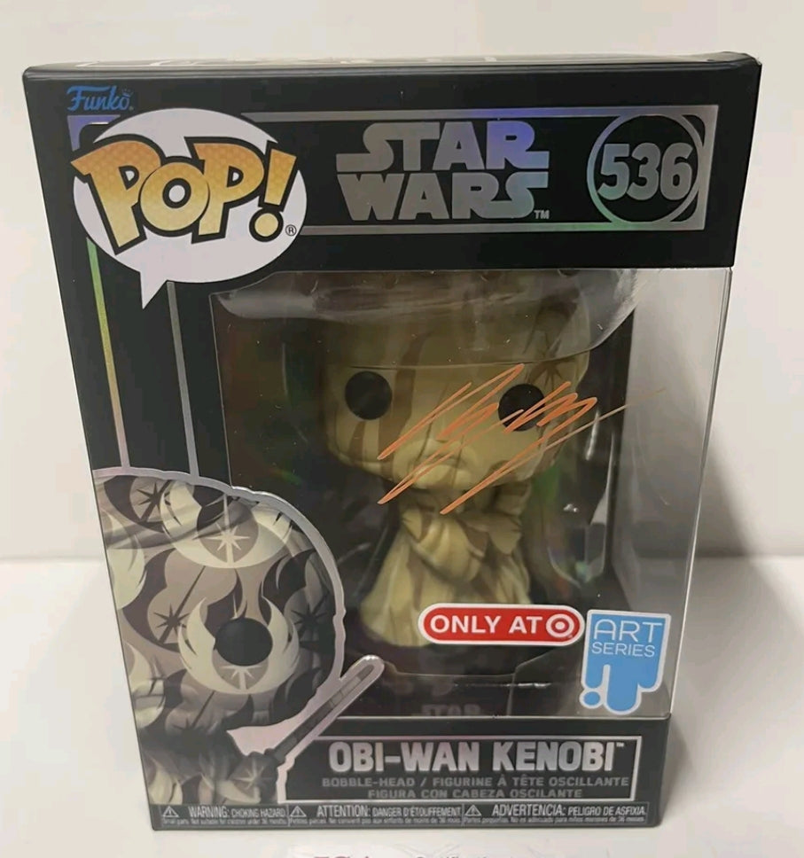 Ewan McGregor Signed Obi-Wan Kenobi Funko Pop - Limited Edition Art Series - Target Exclusive