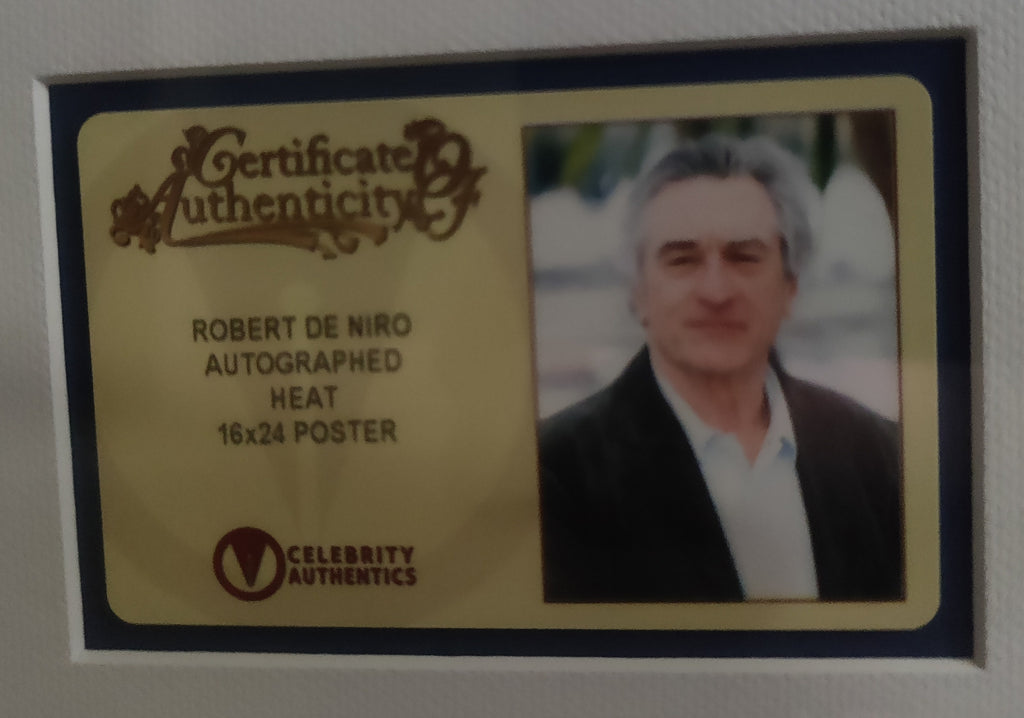 Robert De Niro, Al Pacino, and Val Kilmer Signed Heat Movie 16x24 Gallery- Grade Framed Poster (Two Sold - One Left!)