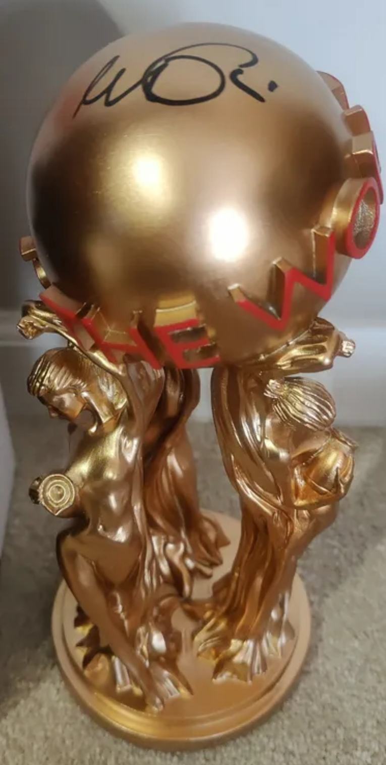 Al Pacino Autographed "The World is Yours" Replica Statue from Scarface Movie