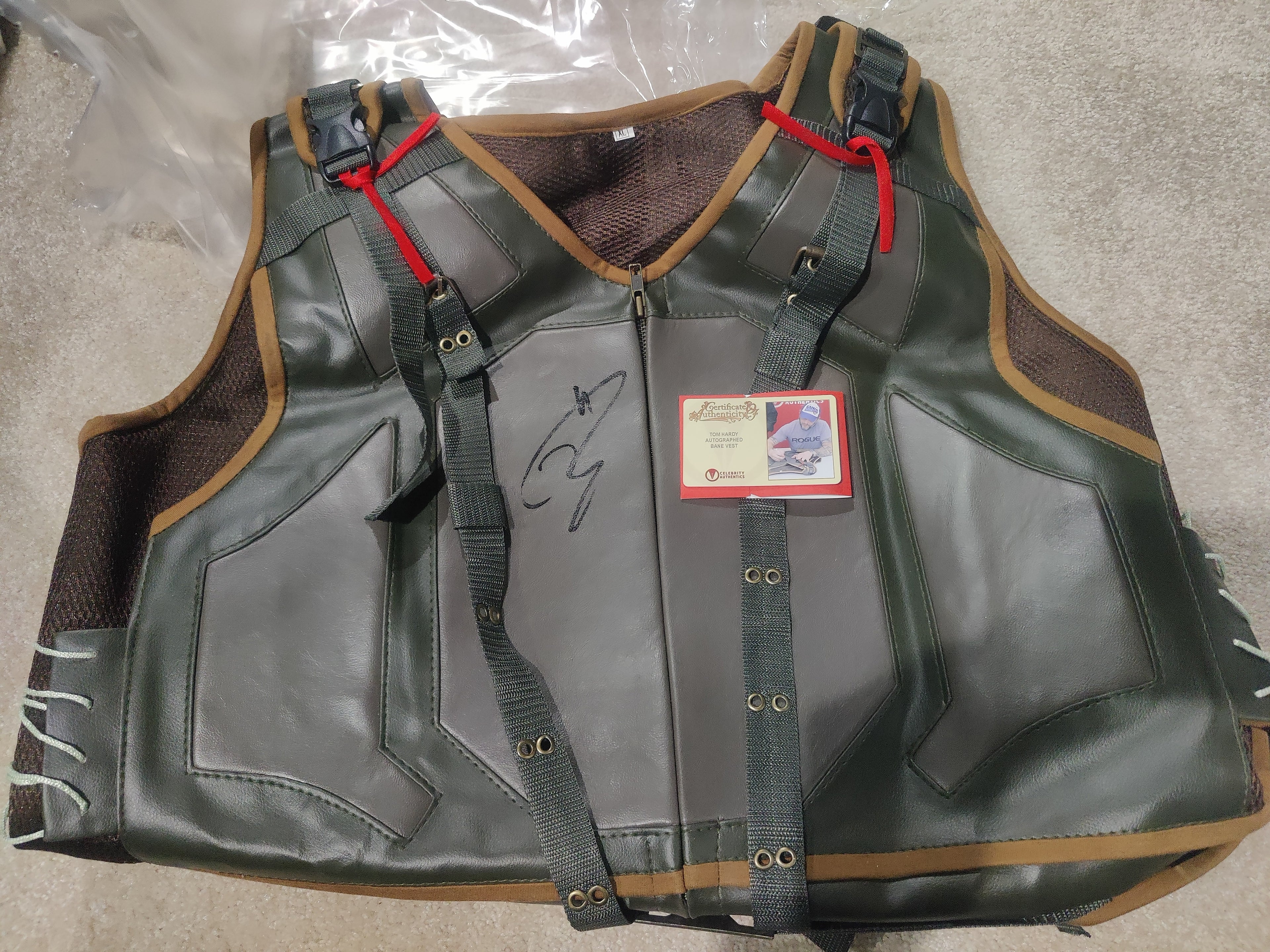 Tom Hardy Signed Bane Vest - Batman: The Dark Knight Rises