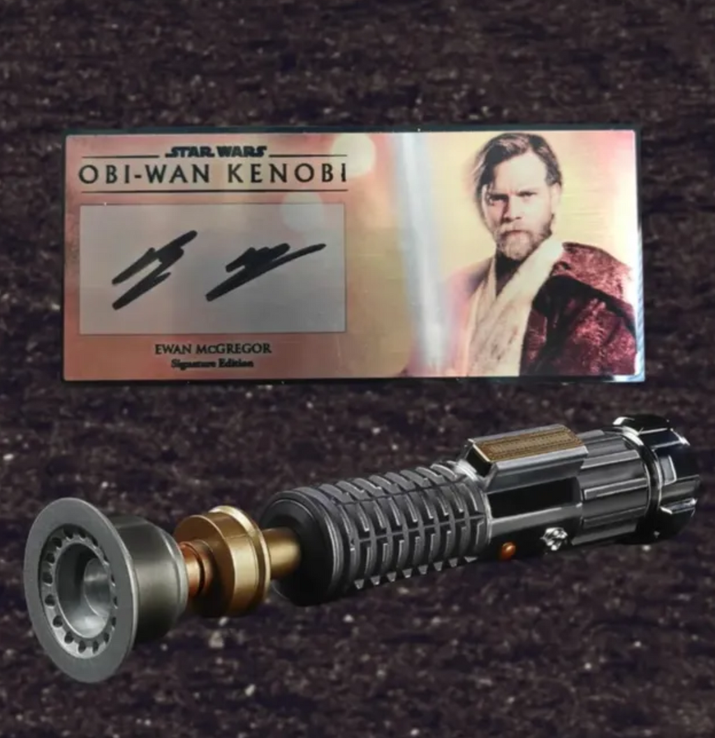 Ewan McGregor Signed Hasbro Star Wars Black Series Obi-Wan Force FX Elite Lightsaber