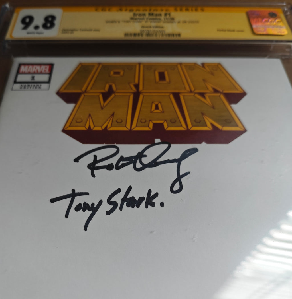 Robert Downey Jr Signed CGC Signature Series 9.8 Marvel Comics: Iron Man #1 (2020) Sketch Edition