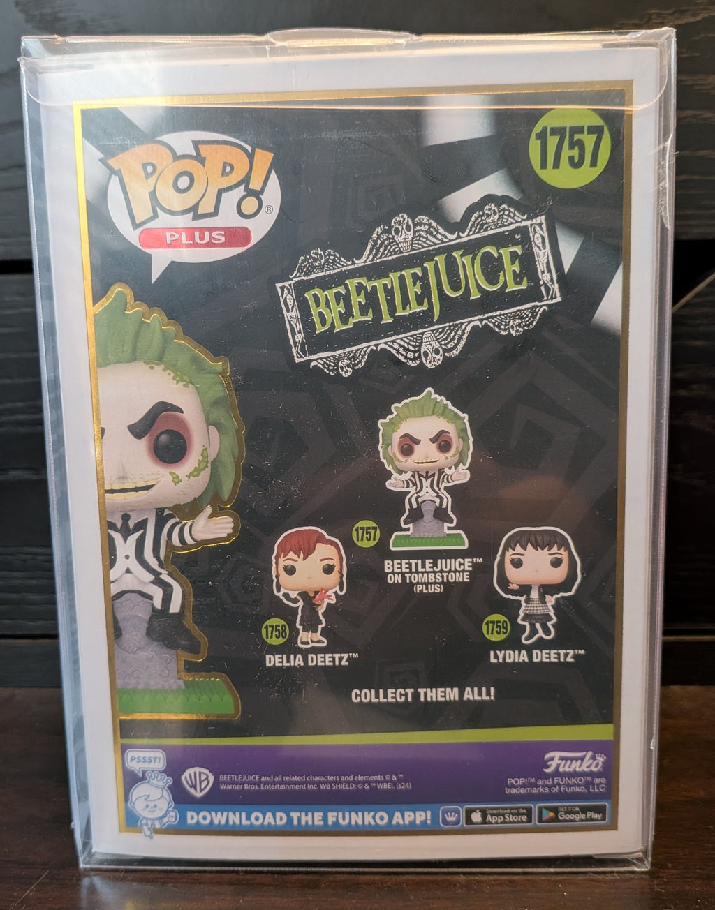 Alec Baldwin & Geena Davis Signed Beetlejuice on Tomb #1757 Funko Pop - OC Celebrity Signature Series - Limited Edition #9/10 Worldwide