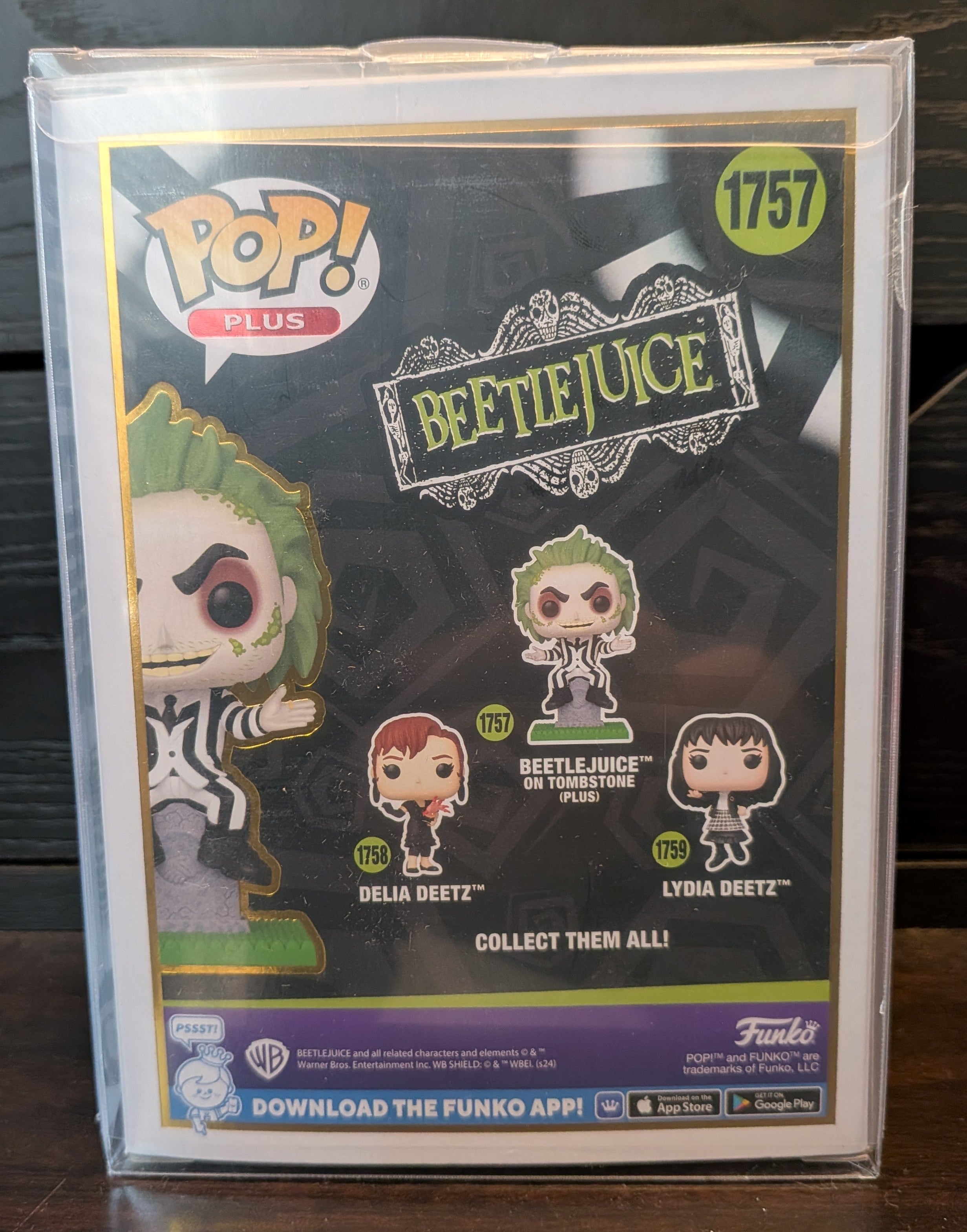 Alec Baldwin & Geena Davis Signed Beetlejuice on Tomb #1757 Funko Pop - OC Celebrity Signature Series - Limited Edition #9/10 Worldwide