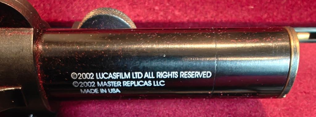 Master Replicas Han Solo Blaster A New Hope Limited Edition SW-101 USA Made