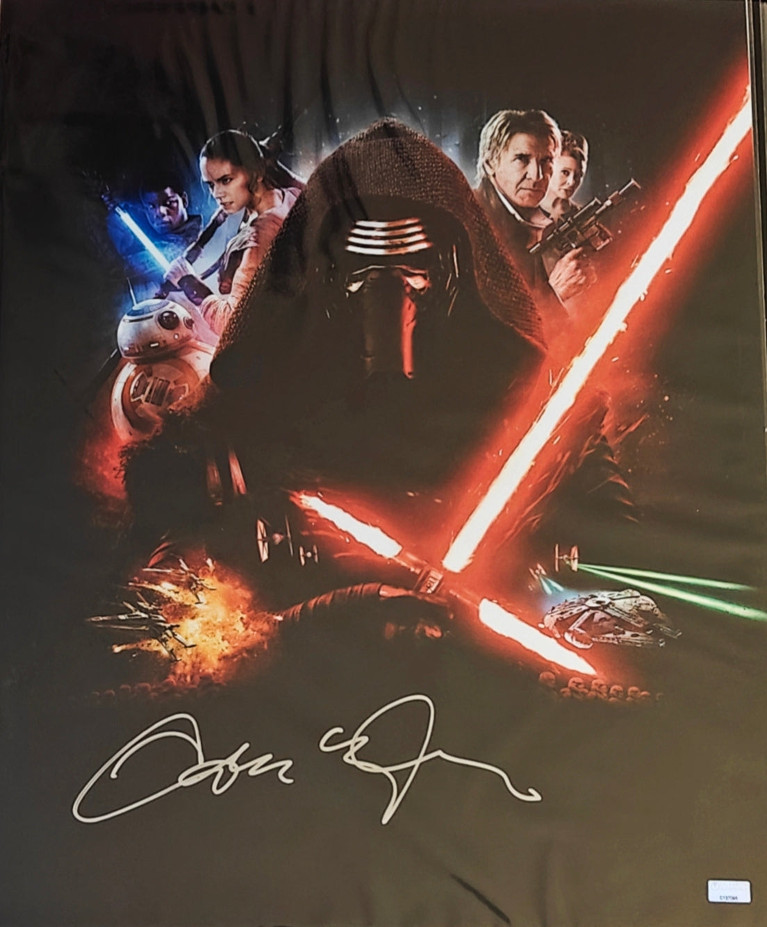 Adam Driver Signed 16x20 Kylo Ren Photo from Star Wars: The Force Awakens