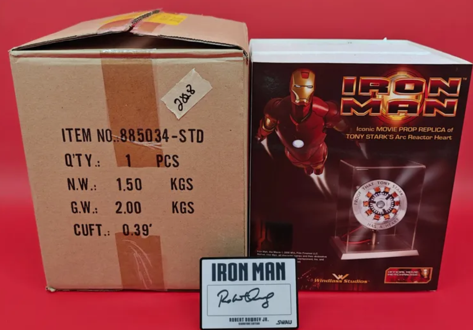 Robert Downey Jr Signed Windlass Studios Iron Man Arc Reactor Prop Replica - Limited Edition