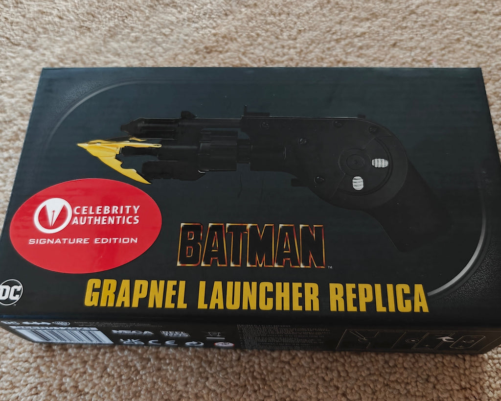Michael Keaton Signed NECA Batman 1989 Grapnel Launcher Replica