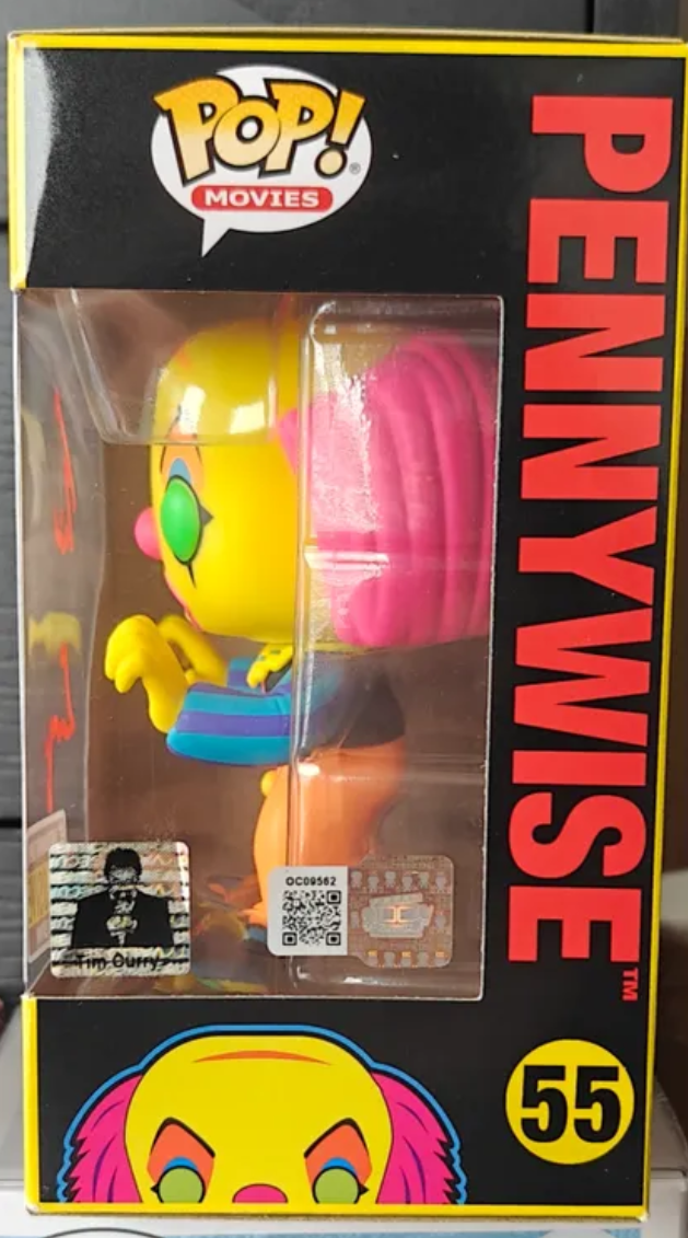 Tim Curry Signed IT Pennywise Funko Pop - #55 Exclusive Entertainment Earth Limited Edition