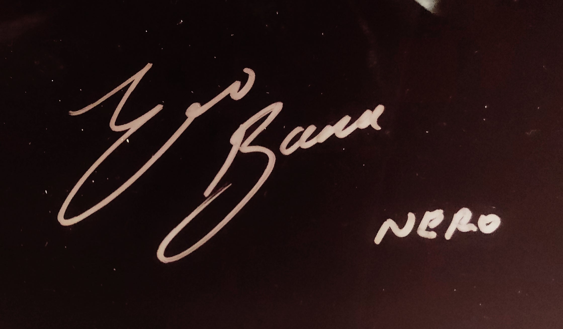 Eric Bana Autographed Star Trek Nero 2009 23x13 Art Photo in 23x13 Wood Frame