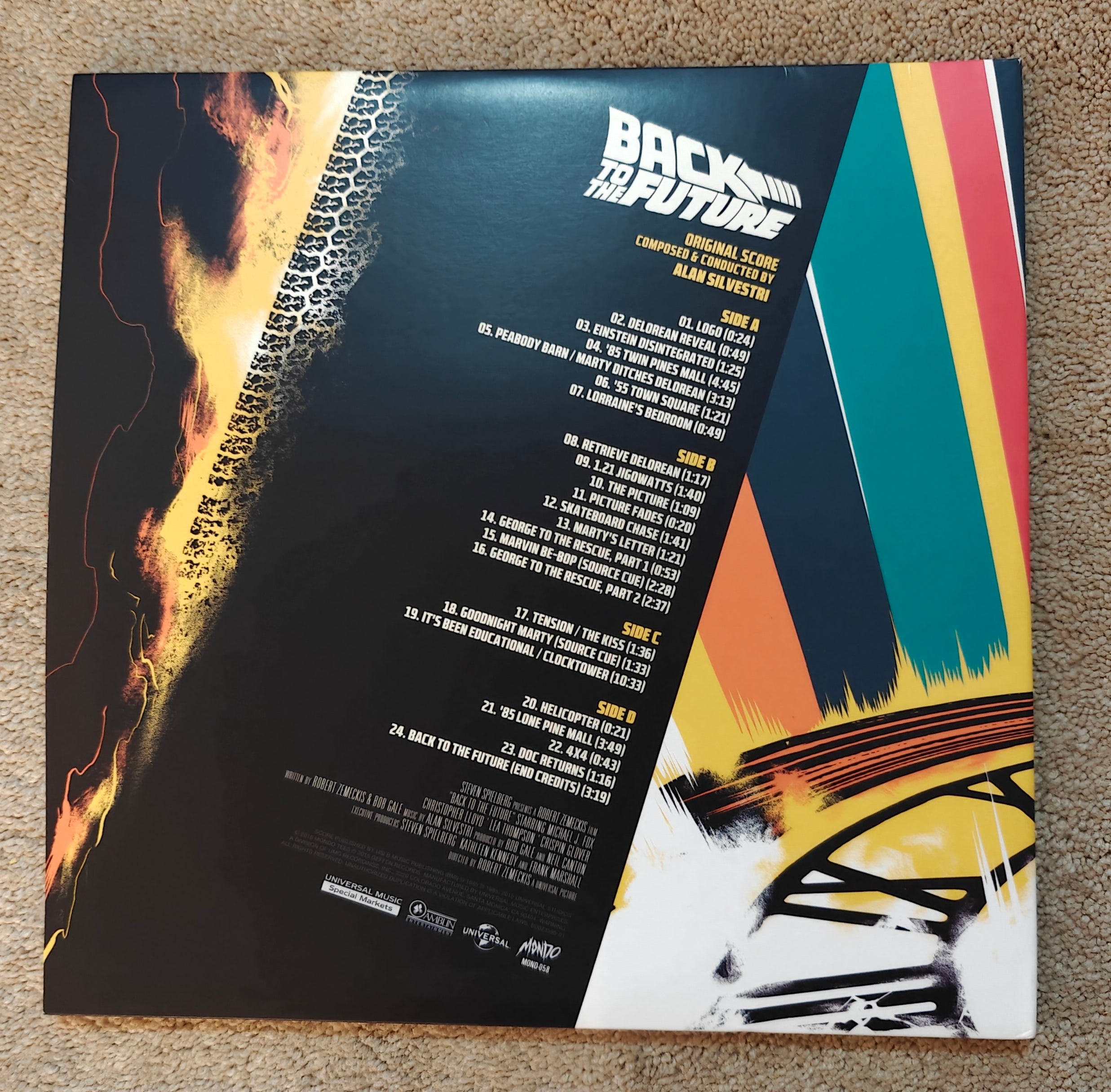 8x Cast-Signed Mondo Back to the Future Original Score 2XLP Vinyl Record
