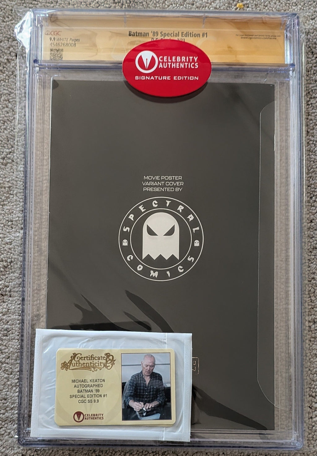 Michelle Pfeiffer & Michael Keaton Dual Signed Batman '89 Special Edition 1 (7/23) Spectral Comics Edition C - CGC 9.9 - Only 8 Worldwide