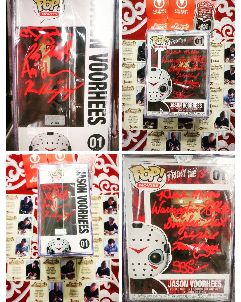 Friday the 13th Multi-Signed Jason Voorhees #01 Funko Pop – Signed by 10 Jason Actors + Creator Sean Cunningham | Limited to 100 Worldwide | Celebrity Authentics Witnessed & Verified