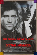 Mel Gibson and Danny Glover Signed 1987 Lethal Weapon Original 27x40 Single-Sided Poster