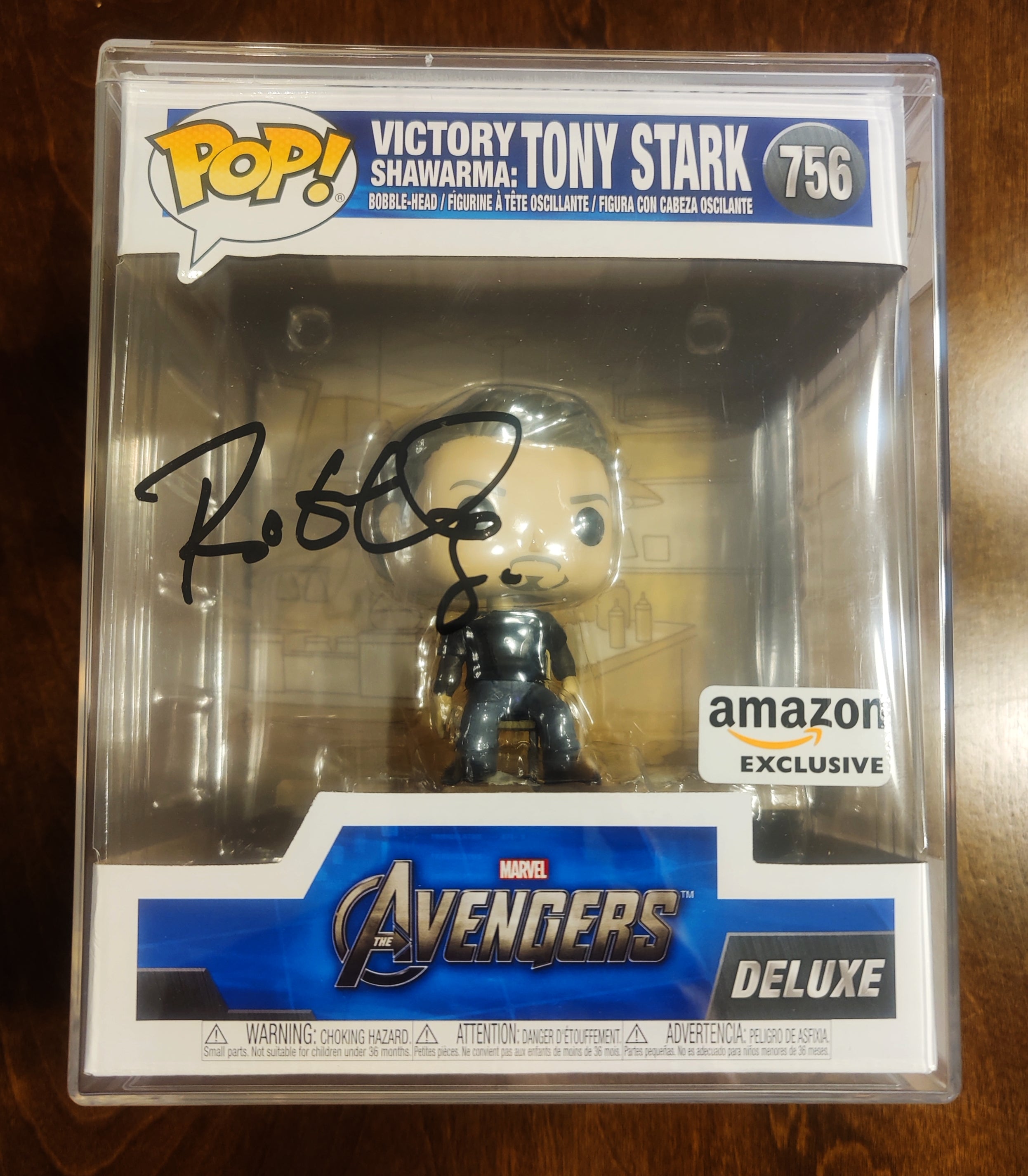 Amazon Exclusive - Complete Victory Shawarma Set w. Robert Downey Jr Signed Funko Pop - Six, 6 inch Funko Pop Deluxe