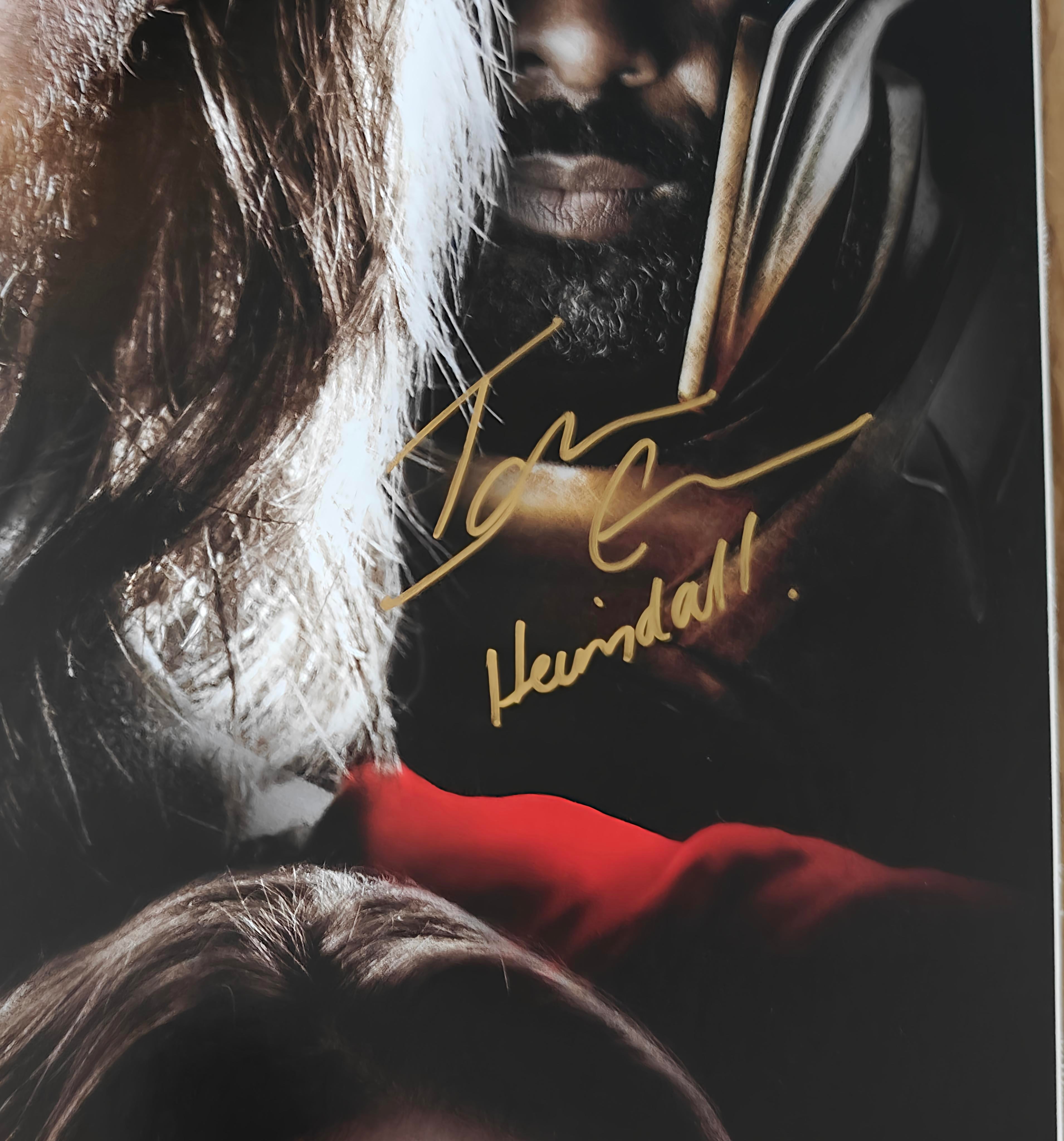 Thor 6x Cast Linen Backed Full-Size Poster (SWAU) Hemsworth, Hiddleston, Portman, Hopkins - Rare FULL Character Names