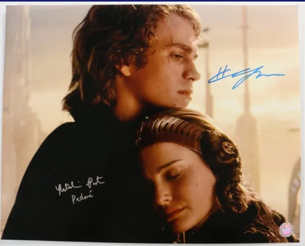Hayden Christensen & Natalie Portman in Star Wars: Episode III – Revenge of the Sith Signed 16x20 Photo
