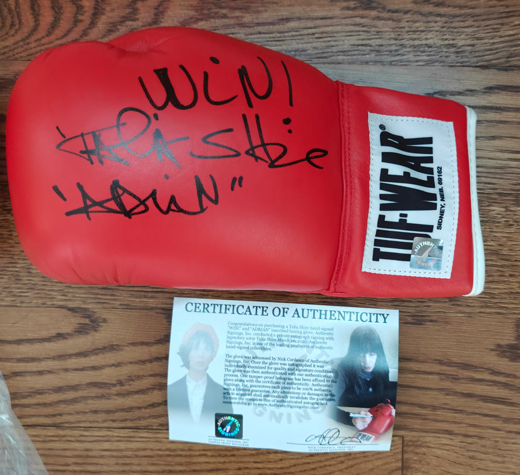 Sylvester Stallone, Dolph Lundgren, Talia Shire Signed Rocky TUF-WEAR Boxing Gloves